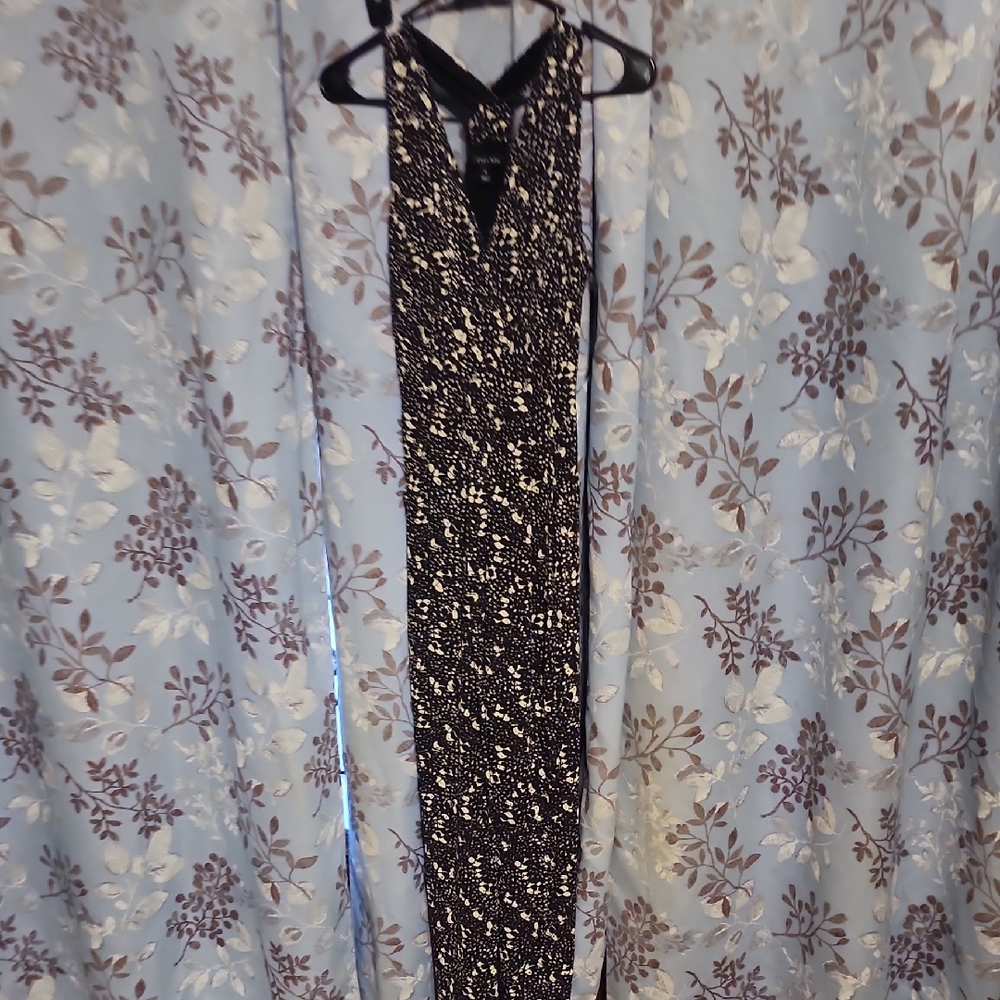 Elegant Black and White Women's Dress